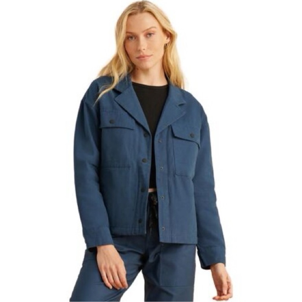 Roark Passport Jacket Deep Blue Travel Work School Relaxed Fit Womens Medium NWT